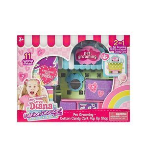 LOVE DIANA Series 1 PET GROOMING Fashion Fabulous COTTON CANDY CART Playset SHOP